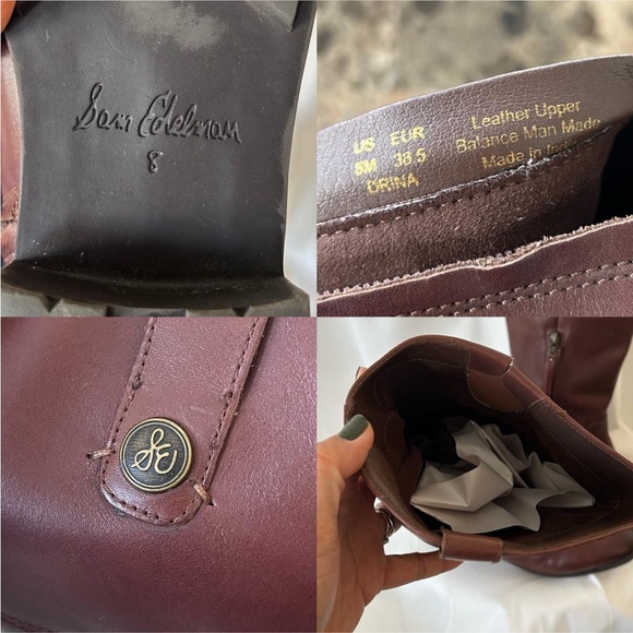 SAM EDELMAN Women Drina
Brown Leather Tall Riding Boots Shoes size 8M. - Picture 7 of 8